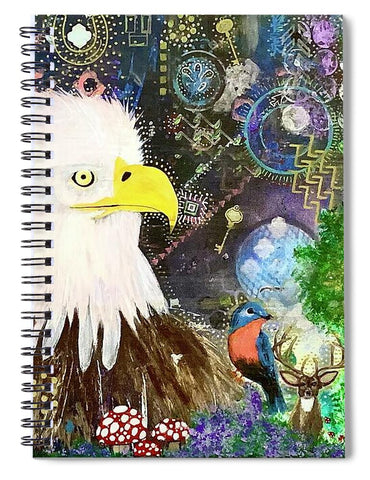 Mystic Eagle - Spiral Notebook