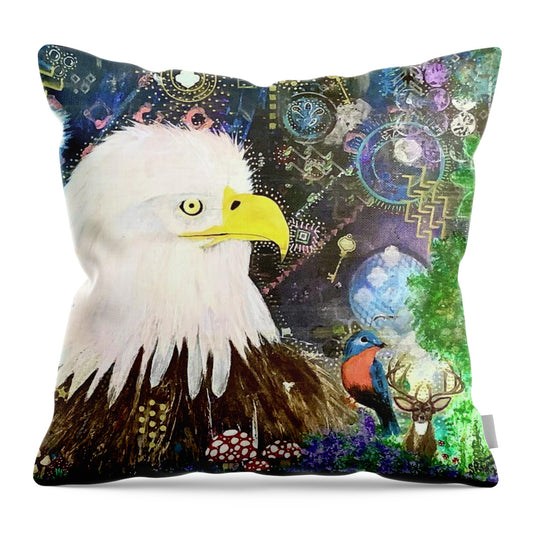 Mystic Eagle - Throw Pillow