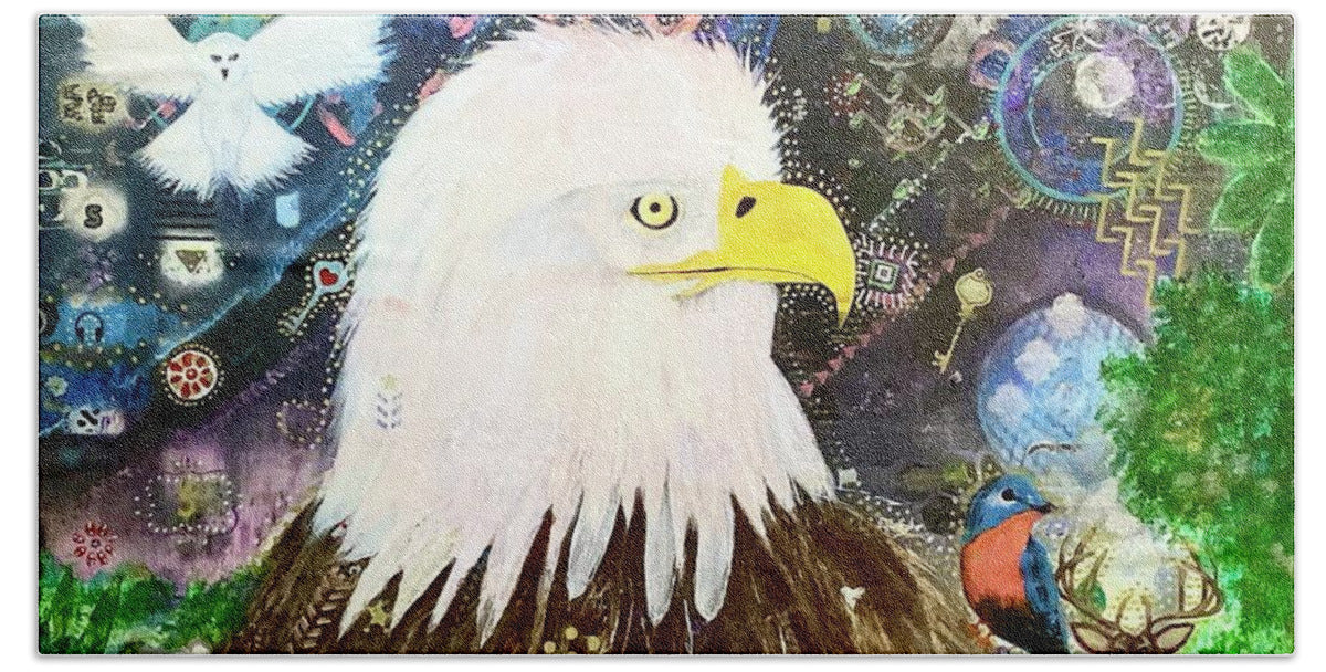 Mystic Eagle - Beach Towel