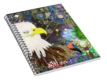Mystic Eagle - Spiral Notebook
