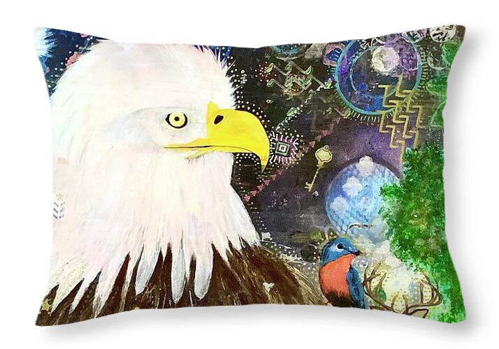Mystic Eagle - Throw Pillow