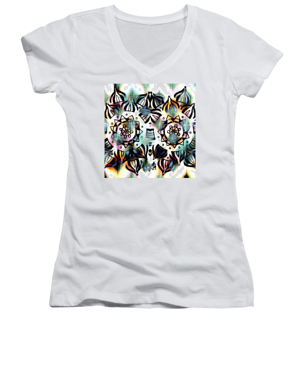 Owl Eyes II - Women's V-Neck