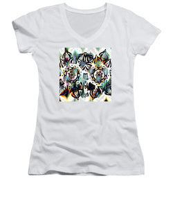 Owl Eyes II - Women's V-Neck