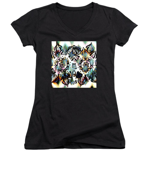 Owl Eyes II - Women's V-Neck