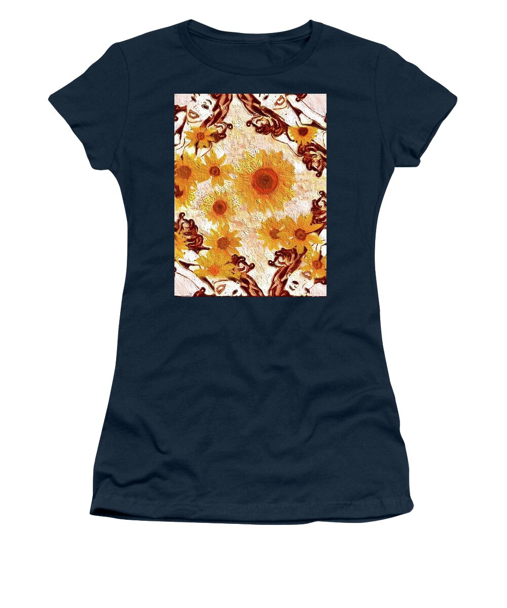 Pin Up Flower Girl  - Women's T-Shirt