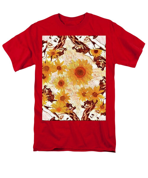 Pin Up Flower Girl  - Men's T-Shirt  (Regular Fit)