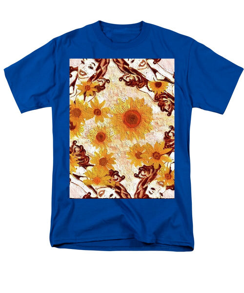 Pin Up Flower Girl  - Men's T-Shirt  (Regular Fit)