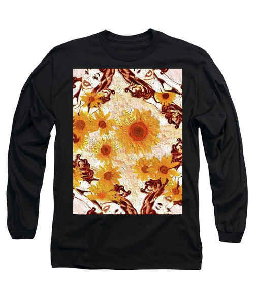 Pin Up Flower Girl  - Long Sleeve T-Shirt
