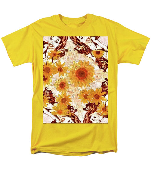 Pin Up Flower Girl  - Men's T-Shirt  (Regular Fit)
