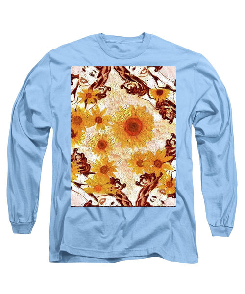 Pin Up Flower Girl  - Long Sleeve T-Shirt