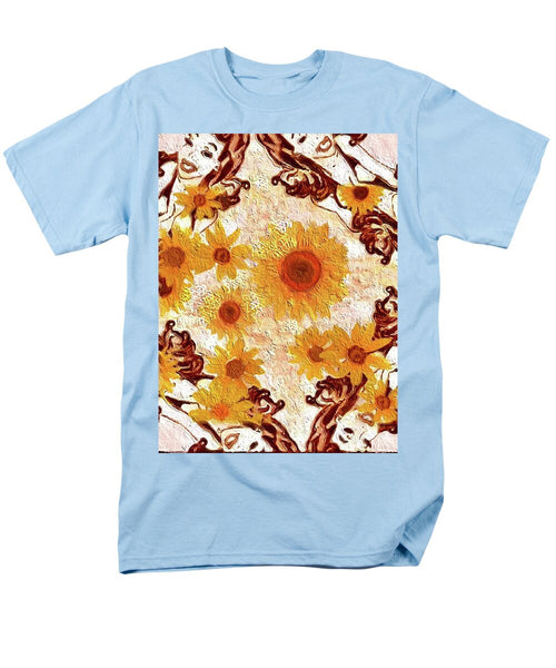 Pin Up Flower Girl  - Men's T-Shirt  (Regular Fit)