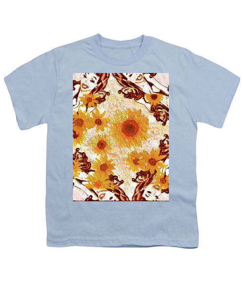 Pin Up Flower Girl  - Youth T-Shirt