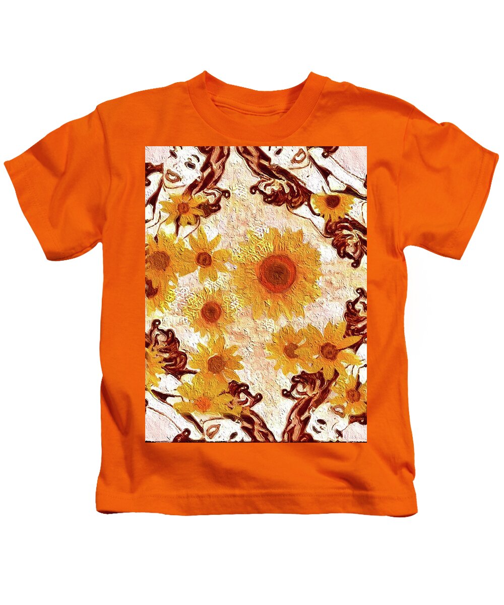 Pin Up Flower Girl  - Kids T-Shirt