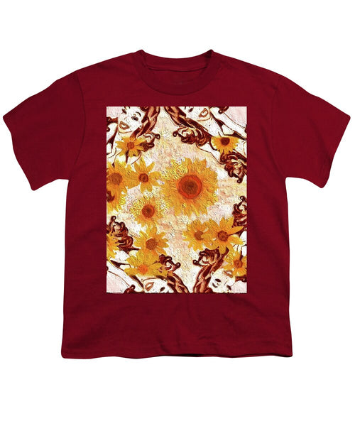 Pin Up Flower Girl  - Youth T-Shirt