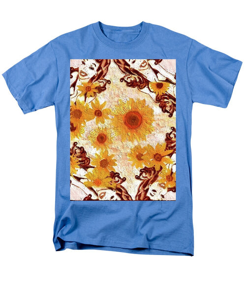Pin Up Flower Girl  - Men's T-Shirt  (Regular Fit)