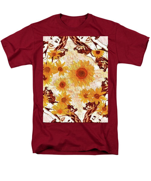 Pin Up Flower Girl  - Men's T-Shirt  (Regular Fit)