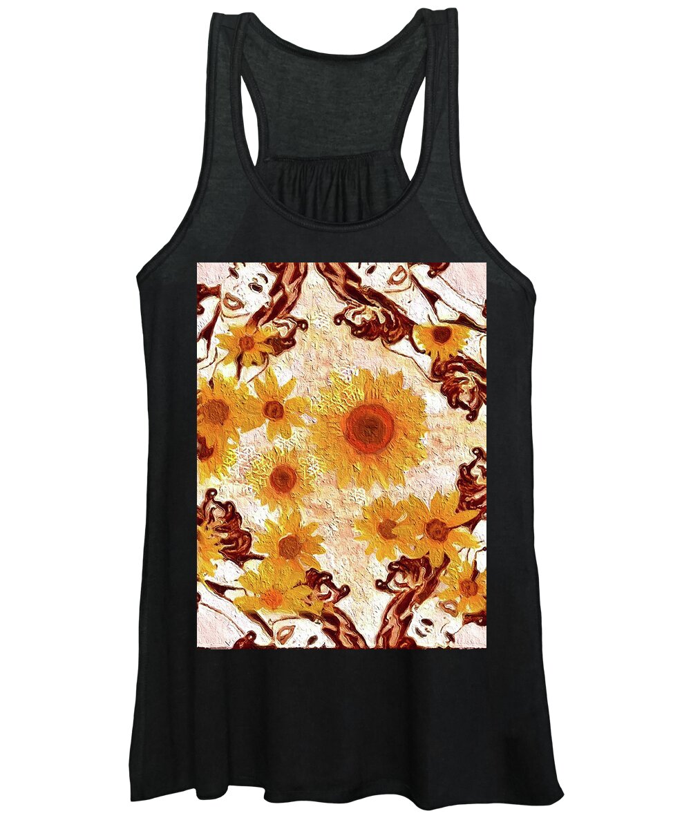 Pin Up Flower Girl  - Women's Tank Top