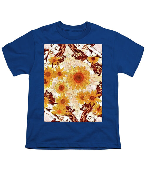 Pin Up Flower Girl  - Youth T-Shirt