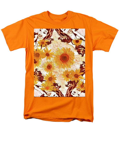Pin Up Flower Girl  - Men's T-Shirt  (Regular Fit)