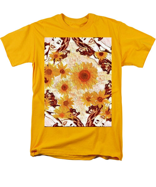 Pin Up Flower Girl  - Men's T-Shirt  (Regular Fit)