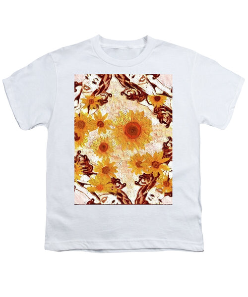 Pin Up Flower Girl  - Youth T-Shirt