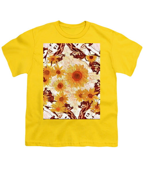 Pin Up Flower Girl  - Youth T-Shirt