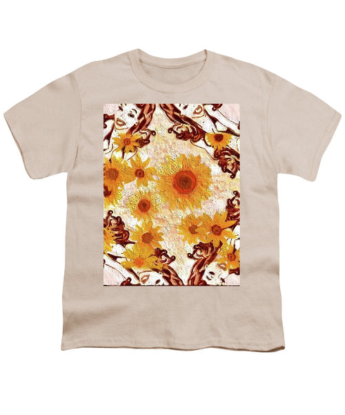 Pin Up Flower Girl  - Youth T-Shirt