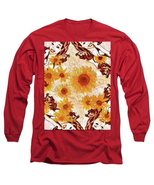 Pin Up Flower Girl  - Long Sleeve T-Shirt