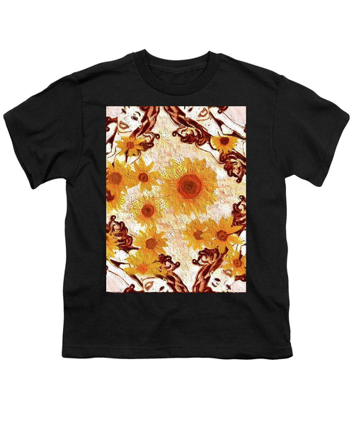 Pin Up Flower Girl  - Youth T-Shirt