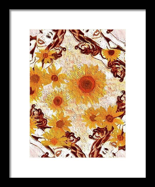 Pin Up Flower Girl  - Framed Print