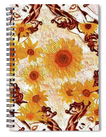 Pin Up Flower Girl  - Spiral Notebook