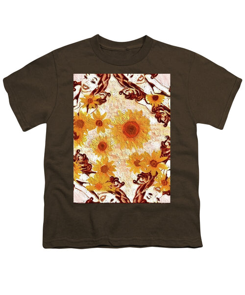 Pin Up Flower Girl  - Youth T-Shirt
