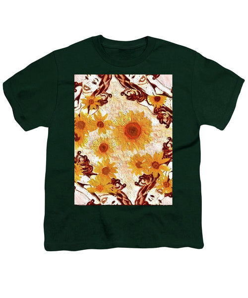 Pin Up Flower Girl  - Youth T-Shirt