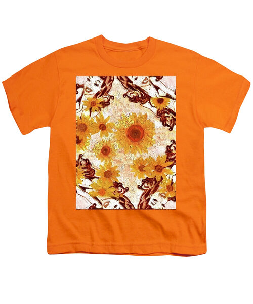 Pin Up Flower Girl  - Youth T-Shirt