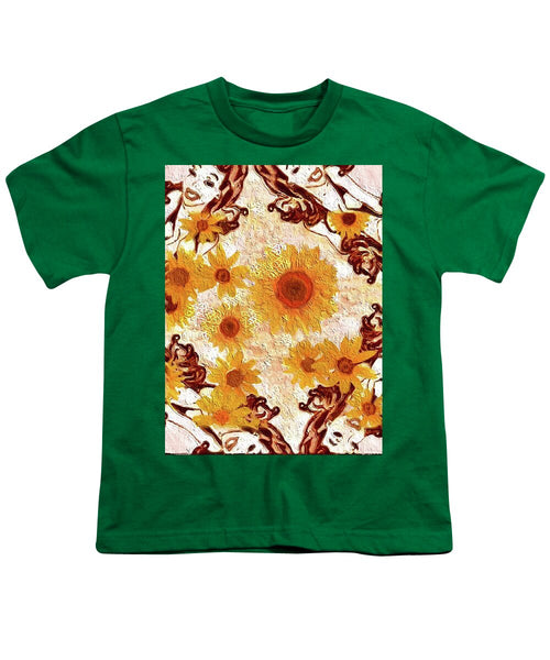 Pin Up Flower Girl  - Youth T-Shirt