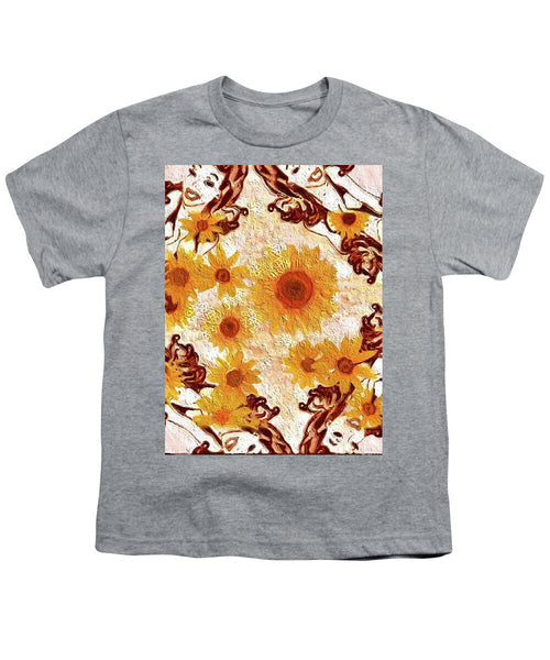 Pin Up Flower Girl  - Youth T-Shirt