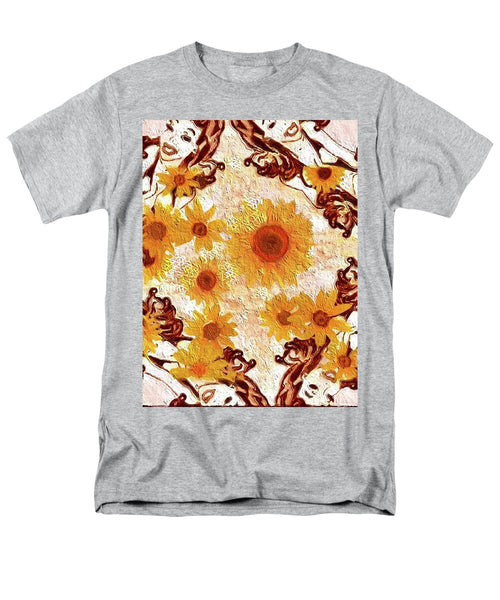 Pin Up Flower Girl  - Men's T-Shirt  (Regular Fit)