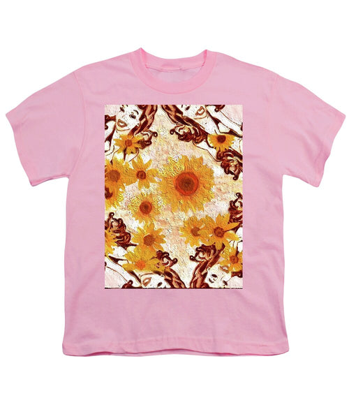 Pin Up Flower Girl  - Youth T-Shirt