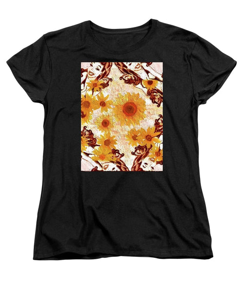 Pin Up Flower Girl  - Women's T-Shirt (Standard Fit)