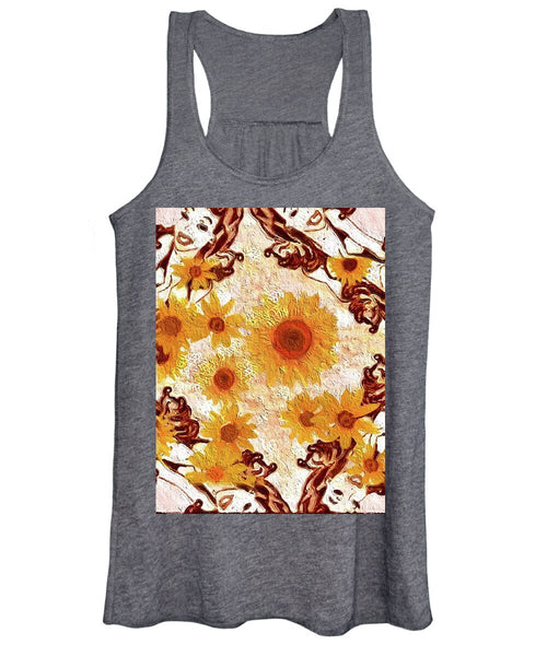 Pin Up Flower Girl  - Women's Tank Top