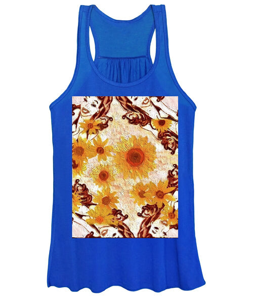 Pin Up Flower Girl  - Women's Tank Top