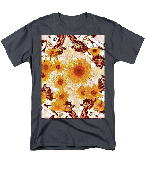 Pin Up Flower Girl  - Men's T-Shirt  (Regular Fit)