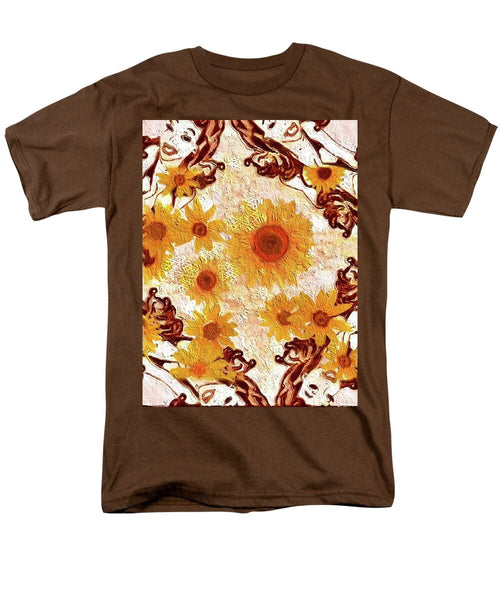 Pin Up Flower Girl  - Men's T-Shirt  (Regular Fit)