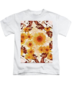 Pin Up Flower Girl  - Kids T-Shirt