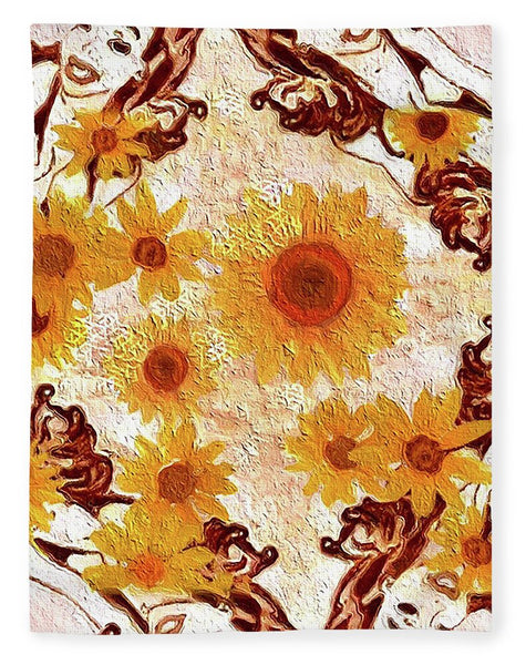 Pin Up Flower Girl  - Blanket