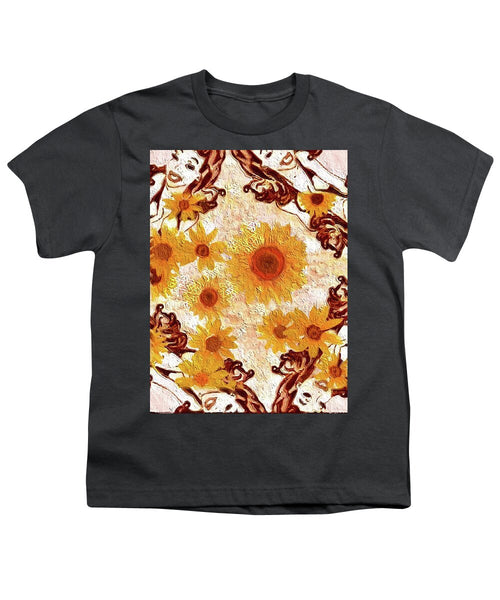 Pin Up Flower Girl  - Youth T-Shirt
