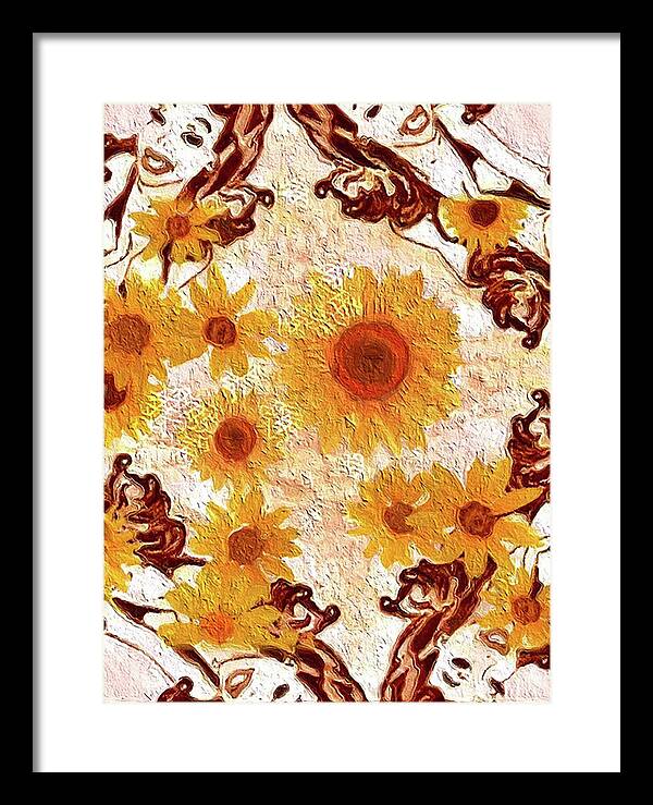 Pin Up Flower Girl  - Framed Print