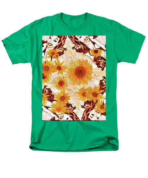 Pin Up Flower Girl  - Men's T-Shirt  (Regular Fit)