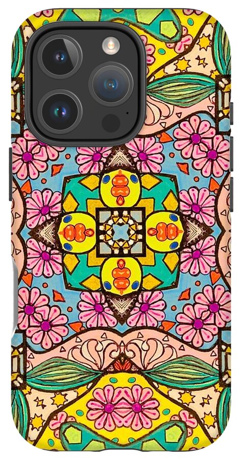 Pink Flower Doodle - Phone Case