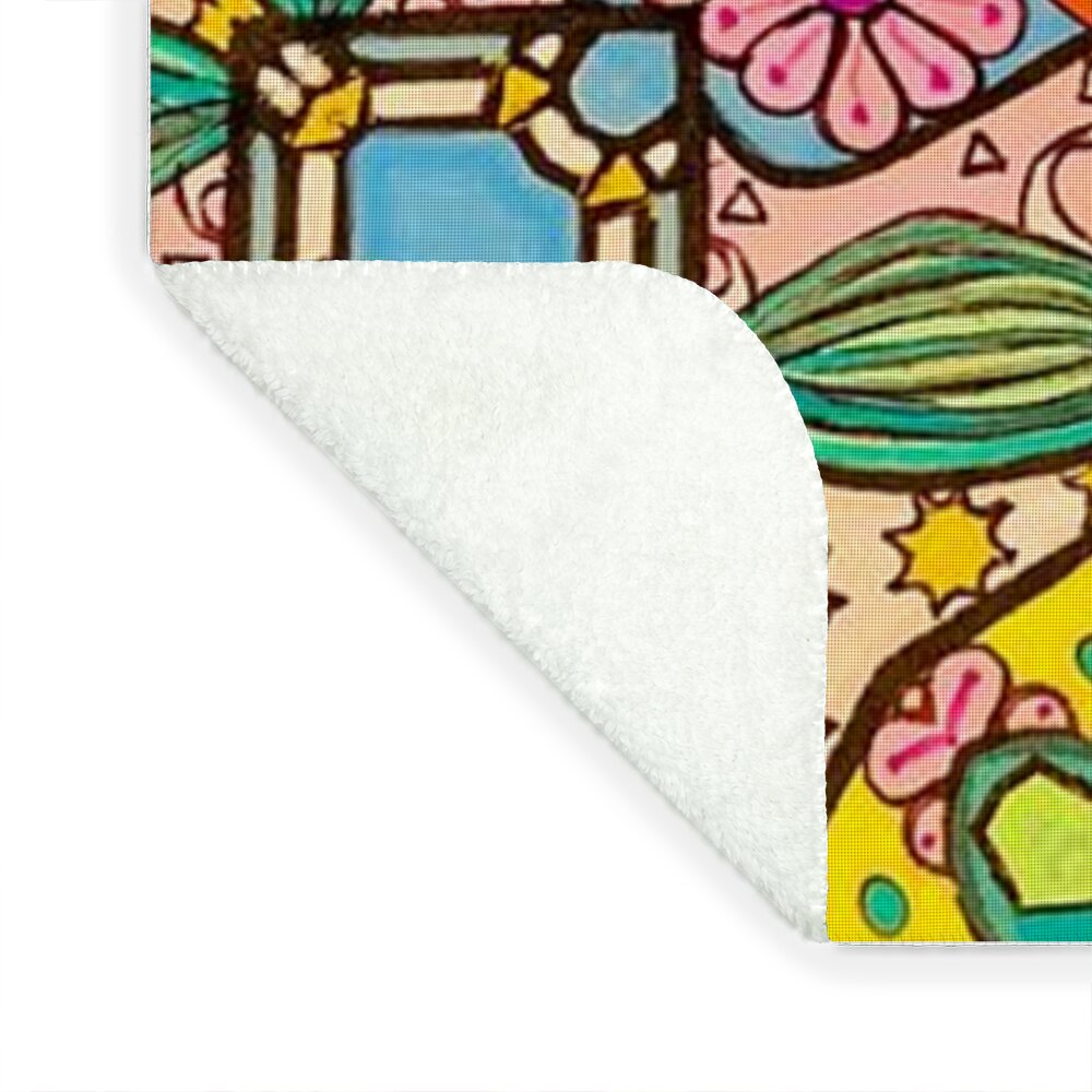 Pink Flower Doodle - Blanket